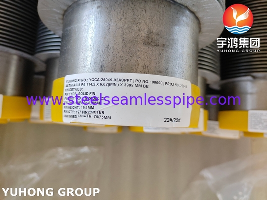ท่อครีบเกลียว ASTM A335 P9 สำหรับอุปกรณ์ถ่ายเทความร้อน