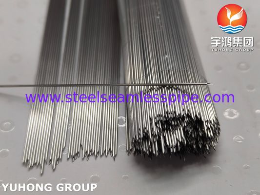 ท่อเข็มฝังในหลอดเลือดดำเกรดทางการแพทย์สแตนเลส SUS304 , ปลายตัดด้านหลัง