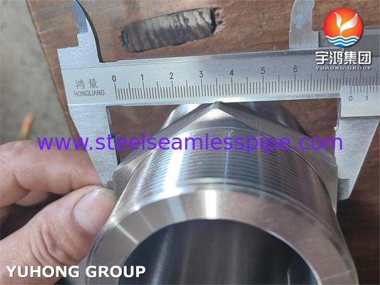 ASTM A182 F316L BSP สหภาพ Hex Nipple Pressure Forging