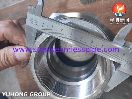 ASTM A182 F316L BSP สหภาพ Hex Nipple Pressure Forging