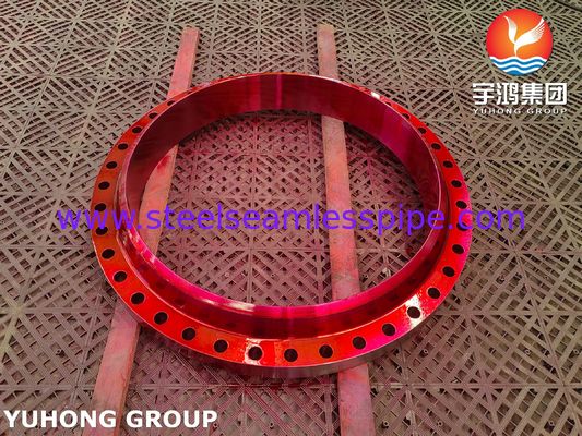 ASTM A105 Weldneck Raised Face Carbon Steel Forged Flange B16 การปรับปรุงความแข็งแรงและความแข็งแรงของเหล็กคาร์บอน5