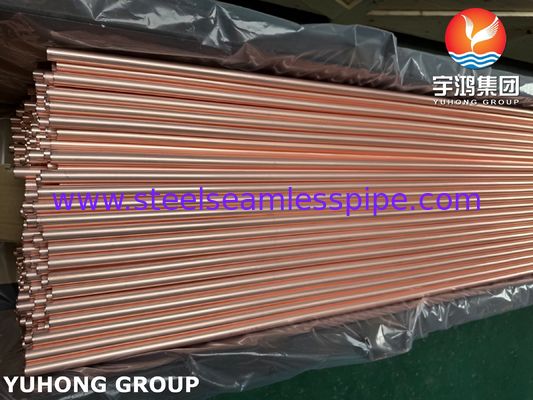 ท่อทองแดง ASTM B111 / ASME SB111 C12200 สำหรับคอนเดนเซอร์และเครื่องแลกเปลี่ยนความร้อน
