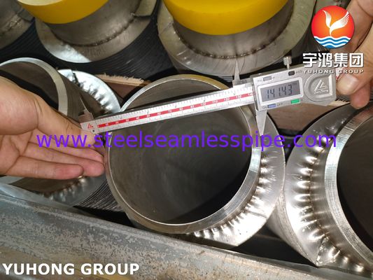 ท่อครีบเชื่อมความถี่สูงแบบเกลียวแข็ง ASTM A376 TP347H พร้อม 11Cr