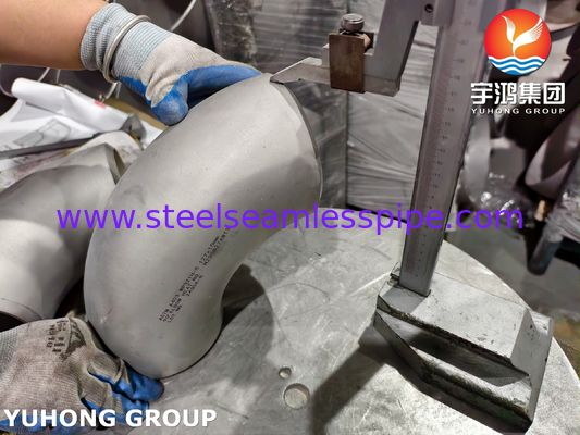 ข้อต่อท่อสแตนเลส ASTM A403 WP321H ASME B16.9 แบบเชื่อมชน 180°