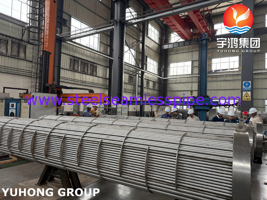 BV ตรวจสอบ SA182 F11 GR.2 ท่อแผ่นแลกเปลี่ยนความร้อนแบบเปลือกและท่อ TEMA R Type เพื่อการถ่ายเทความร้อนที่ดีที่สุด