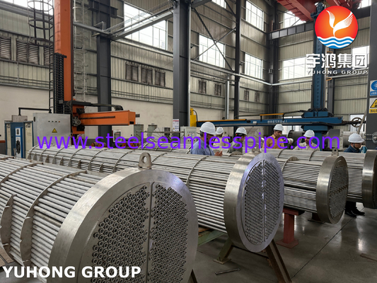 BV ตรวจสอบ SA182 F11 GR.2 ท่อแผ่นแลกเปลี่ยนความร้อนแบบเปลือกและท่อ TEMA R Type เพื่อการถ่ายเทความร้อนที่ดีที่สุด