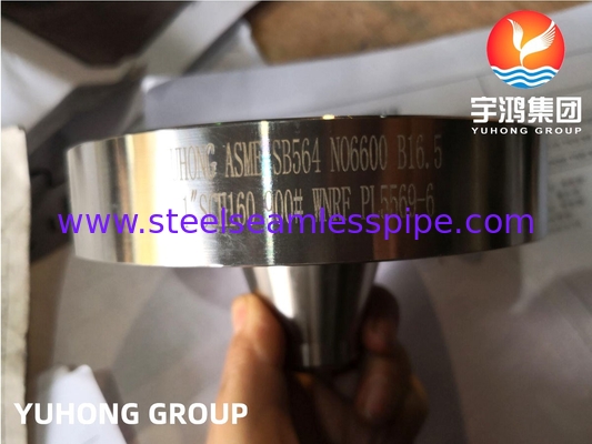 Inconel 600 (Alloy 600, UNS N06600) นิเคิลอลอย แฟลนจ์, ASTM B564 / ASME SA564, Weld-neck raised face (WNRF)