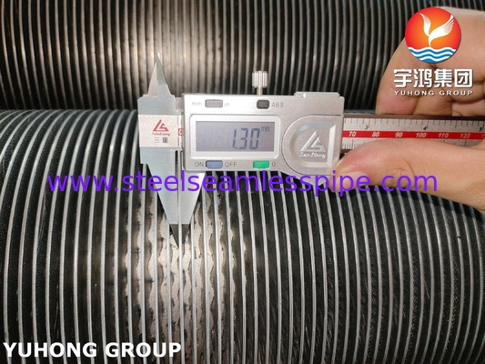 ท่อครีบเชื่อมความถี่สูงแบบเกลียวแข็ง ASTM A376 TP347H พร้อม 11Cr