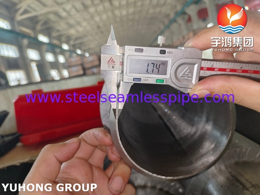 ท่อไร้รอยเหล็กสแตนเลส ASME SA335 P9 ท่อปีกแข็ง สําหรับระบบ HRSG