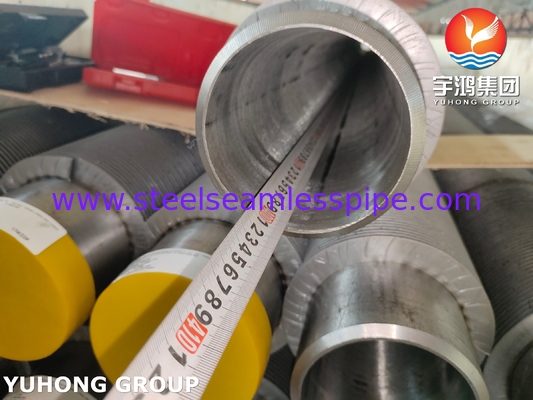 ท่อไร้รอยเหล็กสแตนเลส ASME SA335 P9 ท่อปีกแข็ง สําหรับระบบ HRSG