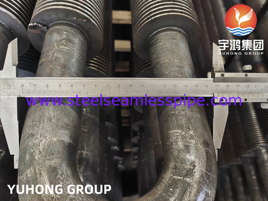 ความยาวที่กําหนดเอง U Bend Fin Tube ในเหล็กคาร์บอน กว้าง 16-219 มม สําหรับอุตสาหกรรม