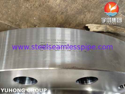 สแตนเลียสแตนเลส ช่องปิดเปลือก Shell Side Flange SA336 F11 CL2