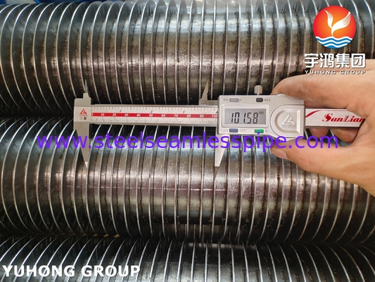 ASTM A335 P22 HFW ท่อปีกขัดขัด 11-13Cr สําหรับเครื่องแลกเปลี่ยนความร้อน