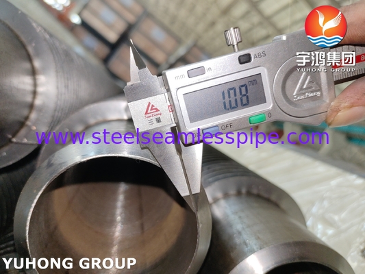 ASTM A335 P22 HFW ท่อปีกขัดขัด 11-13Cr สําหรับเครื่องแลกเปลี่ยนความร้อน