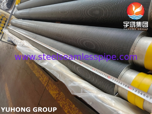 ท่อครีบแข็ง ASTM A376 TP347H สำหรับเครื่องแลกเปลี่ยนความร้อนและหม้อไอน้ำ