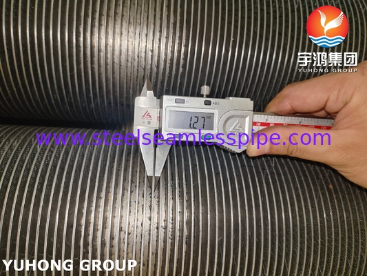 ท่อครีบแข็ง ASTM A376 TP347H สำหรับเครื่องแลกเปลี่ยนความร้อนและหม้อไอน้ำ