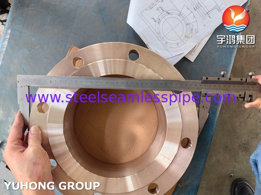 ASTM B283 C70620 แฟลนจ์เหล็กสกัดจากทองแดง นิเคิล สําหรับการใช้งานทางทะเล