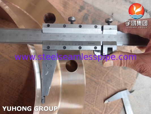 ASTM B283 C70620 แฟลนจ์เหล็กสกัดจากทองแดง นิเคิล สําหรับการใช้งานทางทะเล