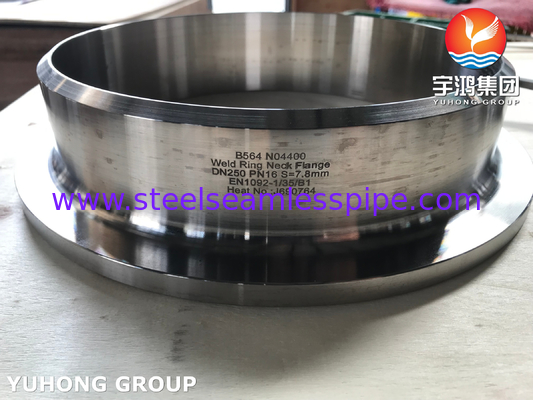N04400 Flanges WNRF Flanges ที่มีความสามารถสูงและทนทานต่อการกัดกร่อนที่ตรงกับ ASTM B564
