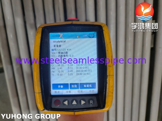 ท่อสแตนเลสไร้รอยต่อ ASTM A269 TP304 ดองอบอ่อน สำหรับเครื่องแลกเปลี่ยนความร้อนและงานทั่วไป