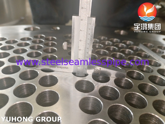 แผ่นท่อแลกเปลี่ยนความร้อนสแตนเลสสตีล ASTM A182 F316L