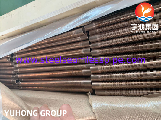 ASTM B111 C70600 ท่อครีบต่ำทองแดงนิกเกิลสตีลสำหรับเครื่องแลกเปลี่ยนความร้อน