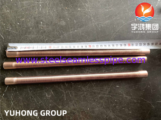 ASTM B111 C70600 ท่อครีบต่ำทองแดงนิกเกิลสตีลสำหรับเครื่องแลกเปลี่ยนความร้อน