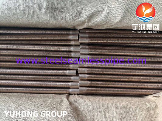 ASTM B111 C70600 ท่อครีบต่ำทองแดงนิกเกิลสตีลสำหรับเครื่องแลกเปลี่ยนความร้อน