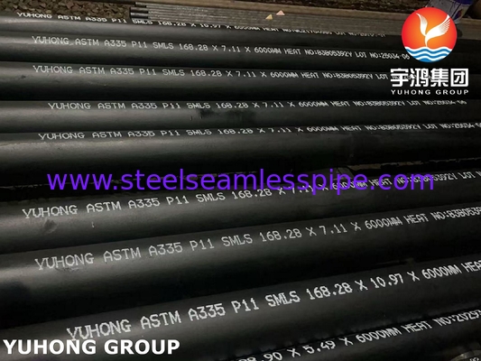 ท่อเหล็กอัลลอยเฟอร์ริติกไร้รอยต่อ ASTM A335 P11 สำหรับงานบริการอุณหภูมิสูง