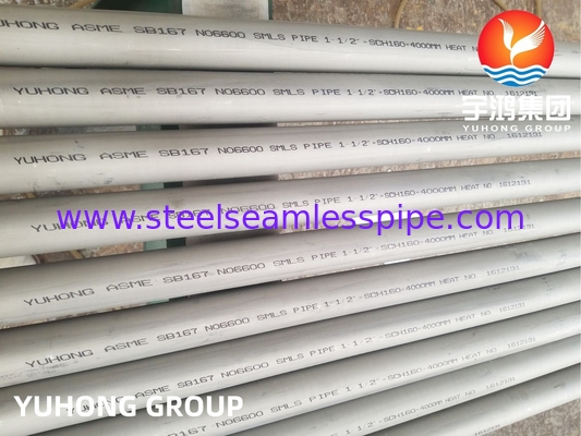 ASME SB167 Alloy 600 / N06600, ท่อโลหะผสมนิกเกิล-โครเมียม-เหล็ก, ใช้ในอุตสาหกรรมเคมีและอากาศยาน