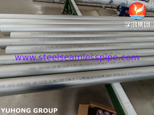 ท่อสแตนเลสดูเพล็กซ์ ASTM A790 S32205 สำหรับอุตสาหกรรมน้ำมันและก๊าซ