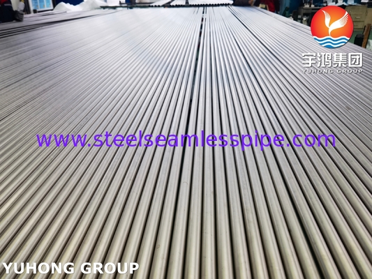 ASME SB338 UNS R50400 ท่อไทเทเนียมไร้สายสําหรับเครื่องปรับความร้อนและเครื่องแลกเปลี่ยนความร้อน
