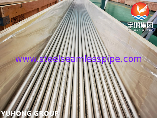 ASME SB338 UNS R50400 ท่อไทเทเนียมไร้สายสําหรับเครื่องปรับความร้อนและเครื่องแลกเปลี่ยนความร้อน