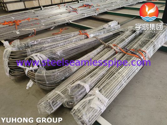 ASME SA213 TP321 ท่อสแตนเลสไร้รอยต่อ ท่อโค้งรูปตัว U ท่อสำหรับแลกเปลี่ยนความร้อน