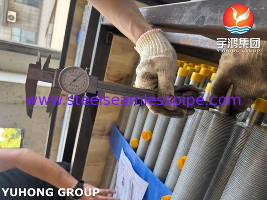 ท่อครีบอัดขึ้นรูปสแตนเลสสตีล ASTM A213 TP304 สำหรับเครื่องแลกเปลี่ยนความร้อนระบายความร้อนด้วยอากาศ