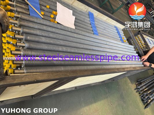 ท่อครีบอัดขึ้นรูปสแตนเลสสตีล ASTM A213 TP304 สำหรับเครื่องแลกเปลี่ยนความร้อนระบายความร้อนด้วยอากาศ