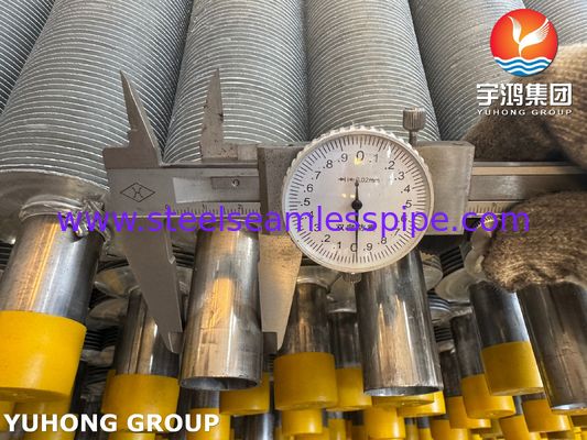 ท่อสแตนเลส EN10217-7 1.4301 พร้อมครีบอลูมิเนียมสำหรับท่อครีบอัดรีดสำหรับ HVAC&R