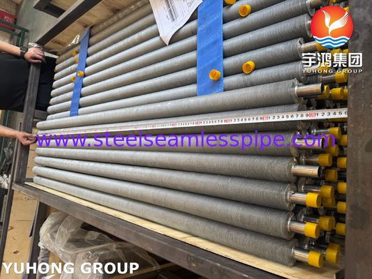 ท่อสแตนเลส EN10217-7 1.4301 พร้อมครีบอลูมิเนียมสำหรับท่อครีบอัดรีดสำหรับ HVAC&R