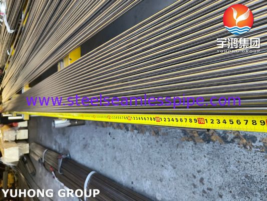 ASTM A213 TP312H หลอดเหล็กไร้ขัด สายใสผิวผสมสําหรับเครื่องแลกเปลี่ยนความร้อน
