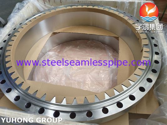 ASTM A182 F310 WN RTJ หน้าท่อสแตนเลส โฟกชั่นฟลานจ์สําหรับโรงงานปิโตรเคมีและพลังงาน