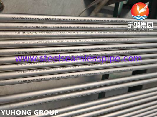 ASTM A790 Duplex Steel 2205 / UNS S32205 Seamless Duplex Stainless Steel Pipe