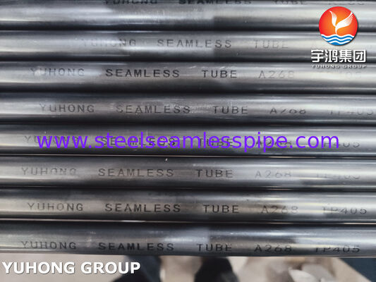 A268 TP405 S40500 Seamless Ferritic and Martensitic Tubing For Heat Exchanger Boiler