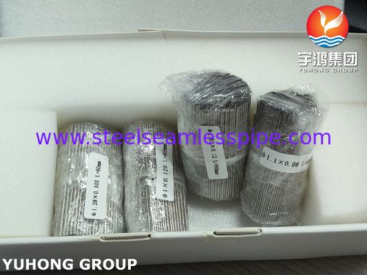 SUS304 X5CrNi18-9 หลอดเลือดฝอยสแตนเลสเกรดทางการแพทย์สำหรับอุปกรณ์ผ่าตัด