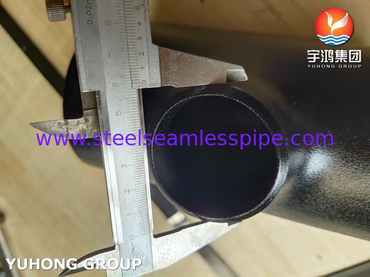 ข้อต่อเหล็กกล้าคาร์บอน ASTM A234 WPB แบบลดขนาด ทีเชื่อมชน