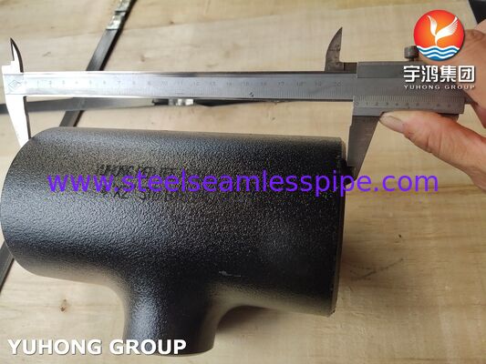 ข้อต่อเหล็กกล้าคาร์บอน ASTM A234 WPB แบบลดขนาด ทีเชื่อมชน