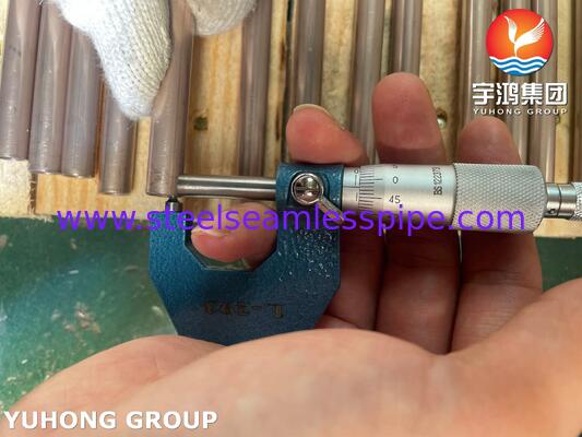 ASME SB111 C70600 O61 ท่อนิกเกิลทองแดงสําหรับเครื่องแลกเปลี่ยนความร้อนแบบคอนเดนเซอร์