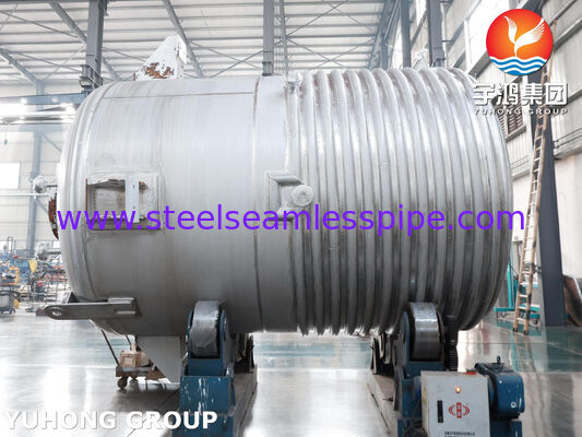 เครื่องทําปฏิกิริยาแบบกระดาษประทับประกัน ASME U Stamp ใน SA516 Gr.70 โลหะคาร์บอนพร้อมเครื่องปั่นสําหรับการผสม