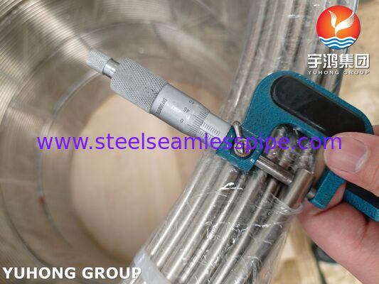 ท่อสอยสแตนเลสสว่างกระเทียม ASTM A269 TP316 / TP316L สําหรับสภาพแวดล้อมที่เป็นไปได้