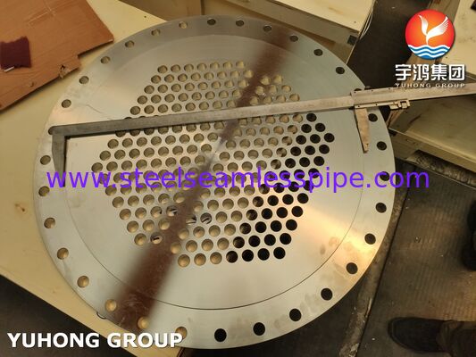 แผ่นท่อสำหรับงานบริการแลกเปลี่ยนความร้อนทั่วไป ASME SA240 SS304 ตรวจสอบ UT 100%