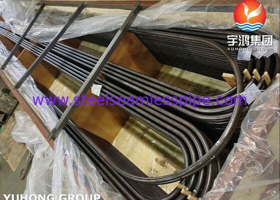 สายเหล็กเหล็กสแตนเลส Tube Seamless Heat Exchanger U Bend Tube ASTM A213 T5 T9 T11 T22 ระบบปรับความร้อน